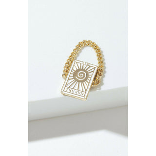 Tarot Card- The Sun Reversible Ring