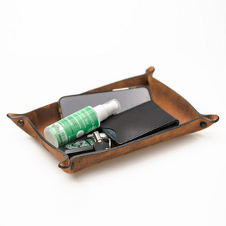 Full Grain Leather Valet Tray / Charging Station