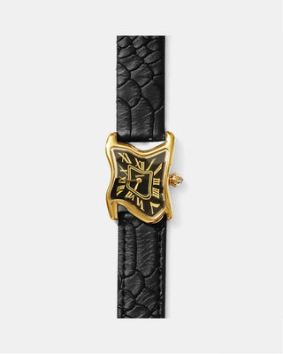Square Melting Watch Small Gold