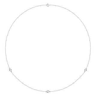 Lumière 14K Gold Diamond Station Necklace