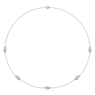 Lumière 14K Gold Diamond Station Necklace
