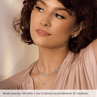 Lumière 14K Gold Diamond Station Necklace