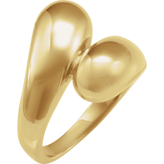 Dualité Sculptée Ring 14K Yellow Gold