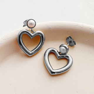 Hailey Heart Hoops - Final Sale