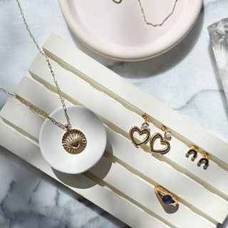 Hailey Heart Hoops - Final Sale