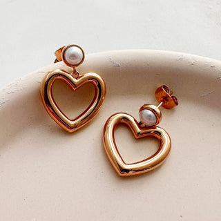 Hailey Heart Hoops - Final Sale