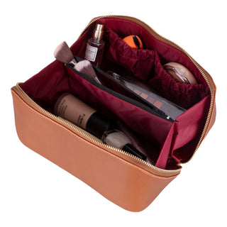 Haines Leather Cosmetic Bag – Stylish & Durable Makeup Bag for Travel