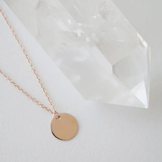 Hanging Sun Disc Necklace