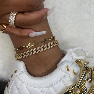 Custom Name Cuban Anklet/Bracelet