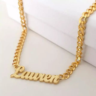 Custom Cuban Nameplate Necklace