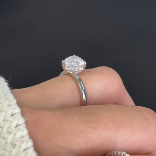 2.5ct Heart Cut Lab Ruby Solitaire Anniversary Ring