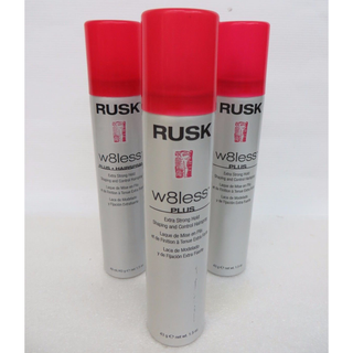 Rusk W8less Plus Extra Strong Hold Shaping Hairspray 1.5oz (3 Pack)