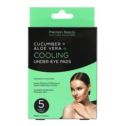 Precision Beauty 5 Pair Korean Under-eye Pads, Cucumber