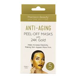 Precision Beauty Anti Aging Peel of Mask with 24K Gold 5 Mask