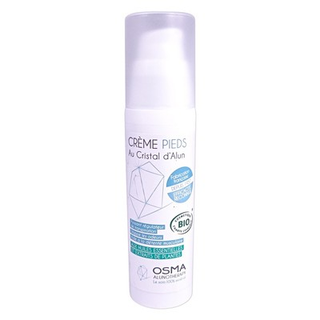 Osma Organic Foot Cream Alum Stone, Essential Oils & Plants 50ml 1.7oz