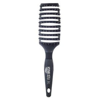 The Flex Brush XL Mixed Bristle Vent Brush with Boar & Nylon Pins, Black