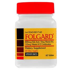 Folgard Folic Acid Complex, 60 Tablets