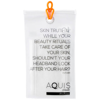 Aquis Lisse Luxe Hair Band White