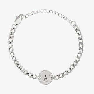 Initial Chain Coin Bracelet