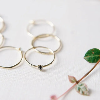 Iron Ore Point Solitaire Ring - Final Sale