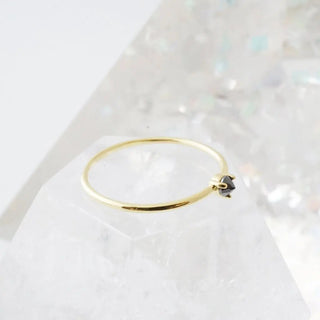 Iron Ore Point Solitaire Ring - Final Sale