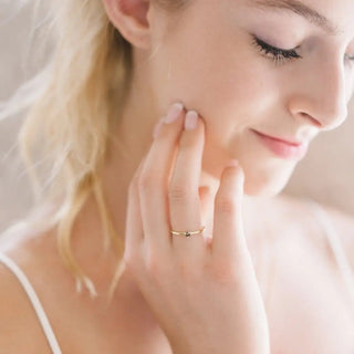 Iron Ore Point Solitaire Ring - Final Sale
