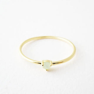 Jade Point Solitaire Ring