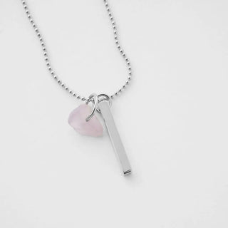 Karma Crystal + Bar Necklace
