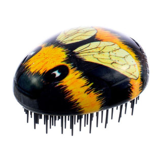 Kent Pebble Shampoo and Scalp Massaging Black and Yellow Detangling Hair Brush - 5 Oz