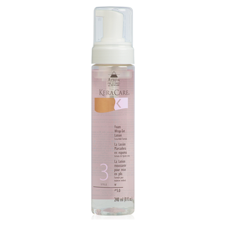 Avlon KeraCare Foam Wrap-Set Lotion Extra Hold Formula 8 oz