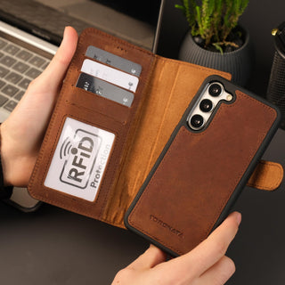 Leather Samsung Galaxy S25 Wallet Case | Buffalo