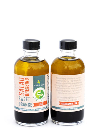 Low FODMAP Certified AIP Salad Dressing (Sweet Orange) - Essential Oil Balsamic Vinaigrette No Onion No Garlic Artisan Salad Dressing, Paleo