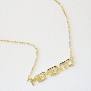 Memento Nameplate Necklace - Final Sale