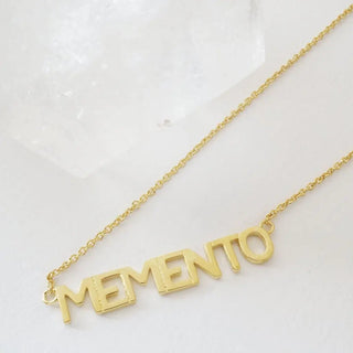 Memento Nameplate Necklace - Final Sale