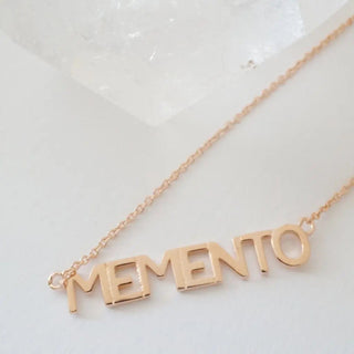 Memento Nameplate Necklace - Final Sale