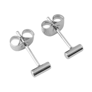 Midi Round Bar Earrings