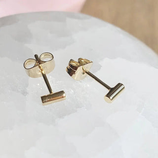 Midi Round Bar Earrings