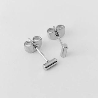 Midi Round Bar Earrings