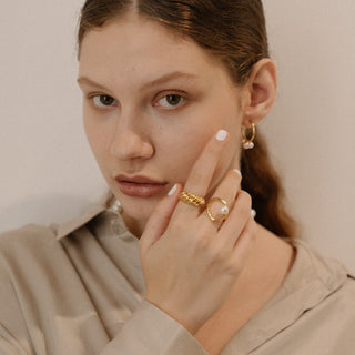 ALISSE 18K GOLD PLATED RING