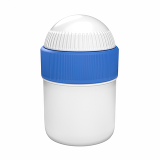 SAMIX 50 mL Compounding Jar, White with Blue Lid, Pack of 10