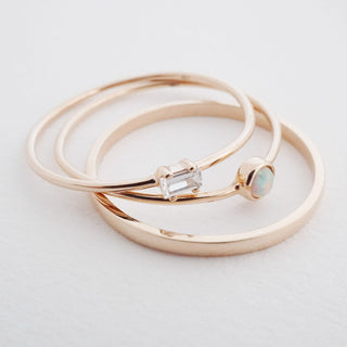 Classic Stacking Ring, 14k Gold