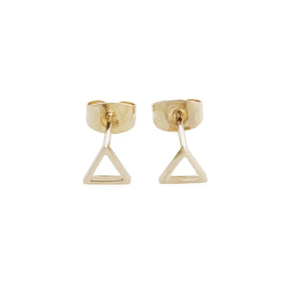 Outline Triangle Stud Earrings