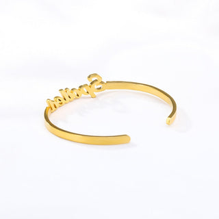Custom Name Bangle Bracelet