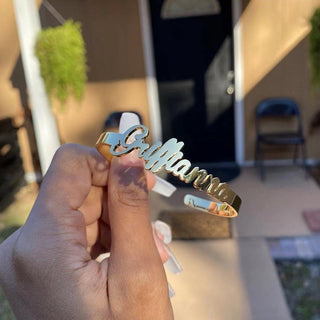 Custom Name Bangle Bracelet