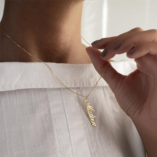 Vertical Custom Name Necklace