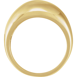Riviera 14K Gold Dome Ring – 8 mm or 12 mm