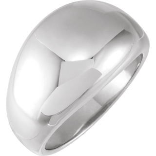 Riviera 14K Gold Dome Ring – 8 mm or 12 mm