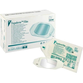 3M Tegaderm +Pad Waterproof Film Dressing, 3.5 in x 4 in (25 Count)
