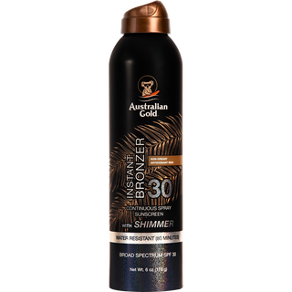 Australian Gold SPF 30 Continuous Spray Bronzer Shimmer 6 oz