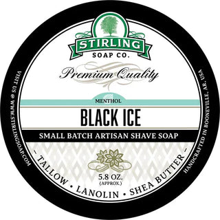 Stirling Soap Co. Black Ice Shaving Collection